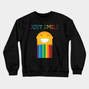 Stay Colourful, Just Smile Crewneck Sweatshirt